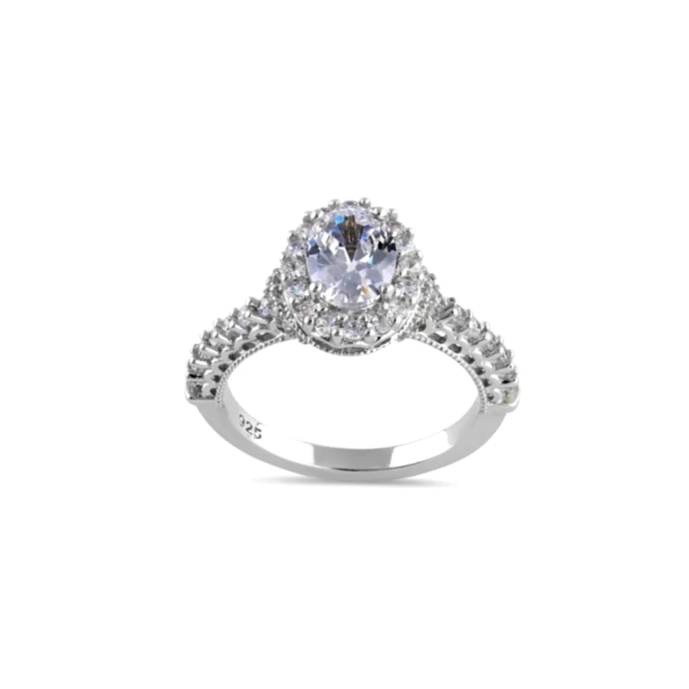 🥰 VINTAGE HALO ENG. RING - Picture 1 of 8